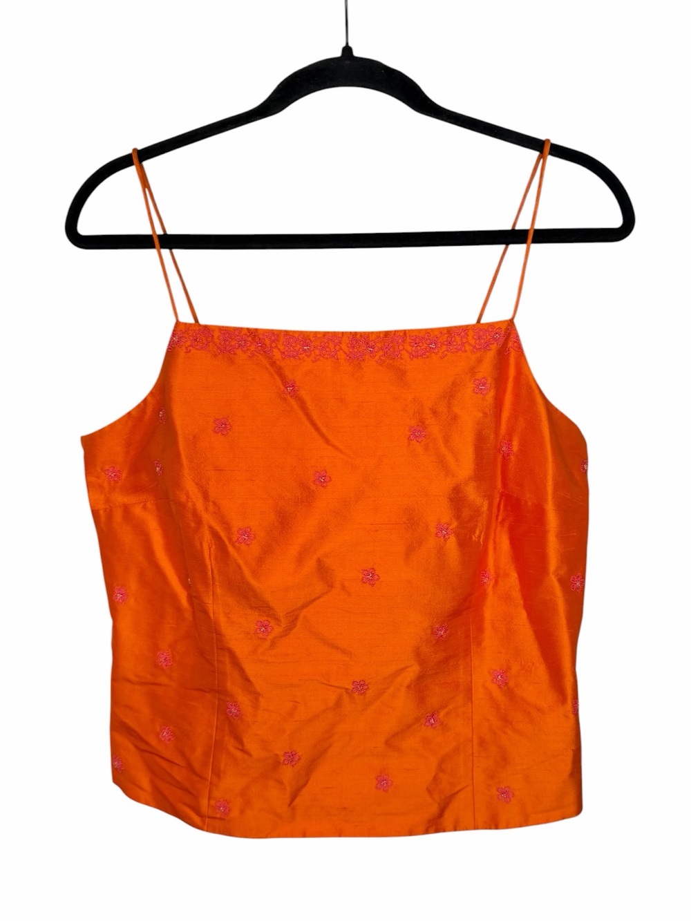 Ann Taylor Silk Embroidered Tank - 12